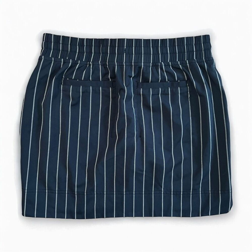 Athleta Midtown Skort Navy Blue White Pinstripe Tennis Golf Athletic Size 2 - Picture 4 of 10